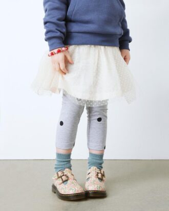 Toddler 8053 Floral Leather Mary Jane Shoes
