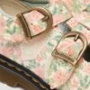 Toddler 8053 Floral Leather Mary Jane Shoes