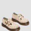Toddler 8053 Floral Leather Mary Jane Shoes
