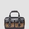 Top Handle Bag Leopard Print Hair On