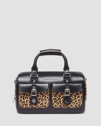 Top Handle Bag Leopard Print Hair On