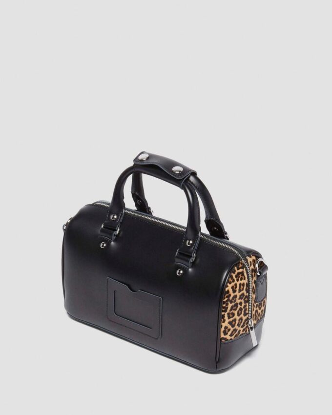 Top Handle Bag Leopard Print Hair On