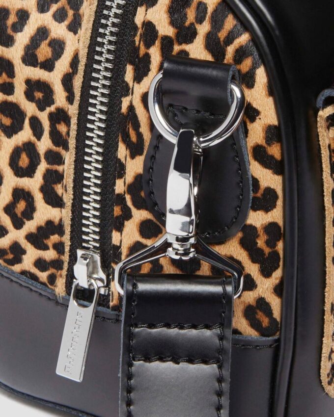 Top Handle Bag Leopard Print Hair On