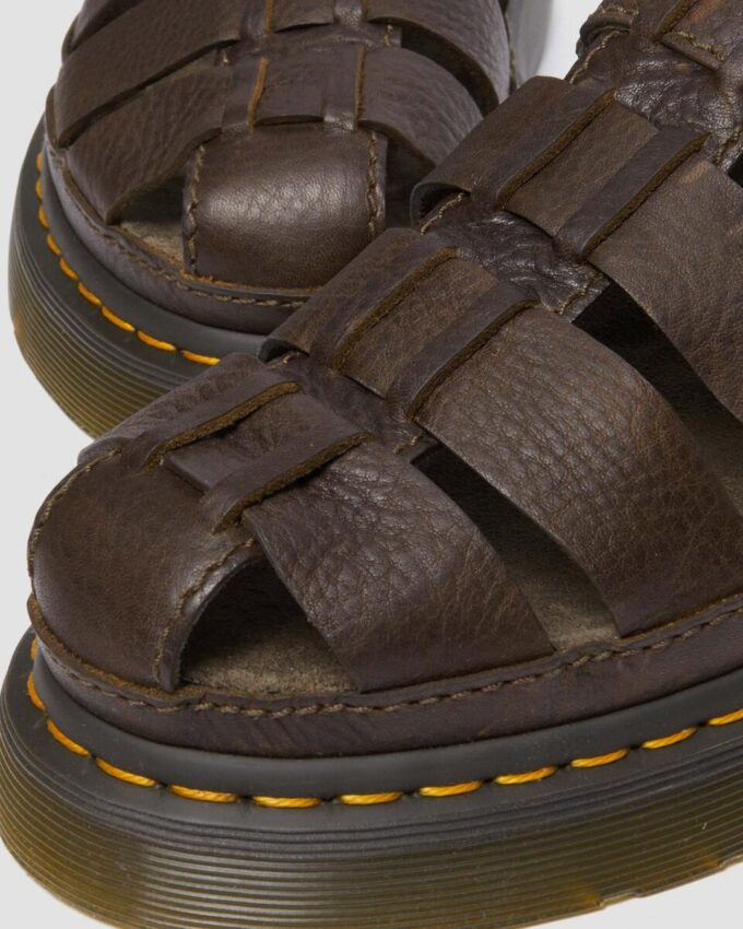 Wrenlie Grizzly Leather Fisherman Sandals