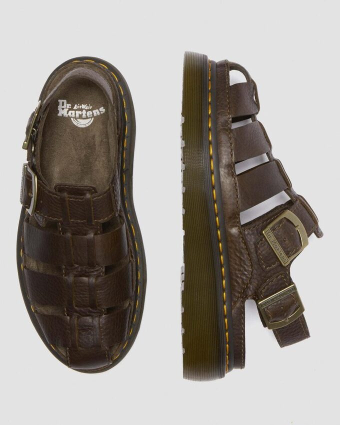 Wrenlie Grizzly Leather Fisherman Sandals