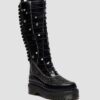 XTRM FRILL Platform Leather Boots