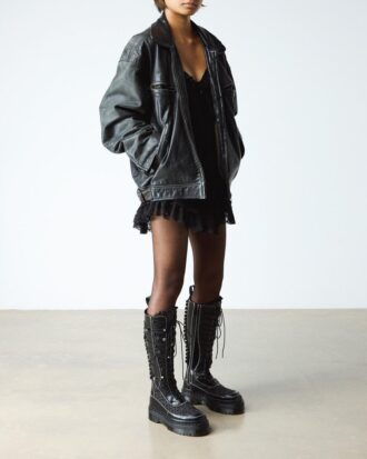XTRM FRILL Platform Leather Boots
