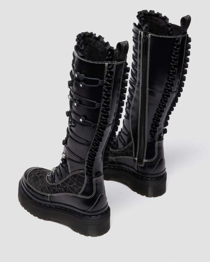 XTRM FRILL Platform Leather Boots