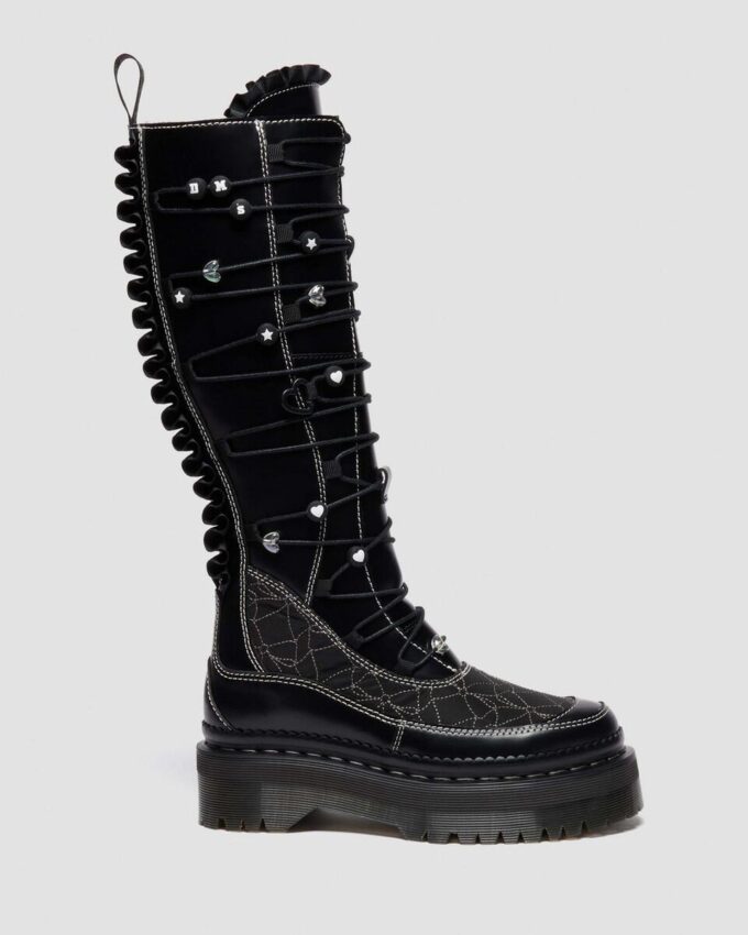 XTRM FRILL Platform Leather Boots
