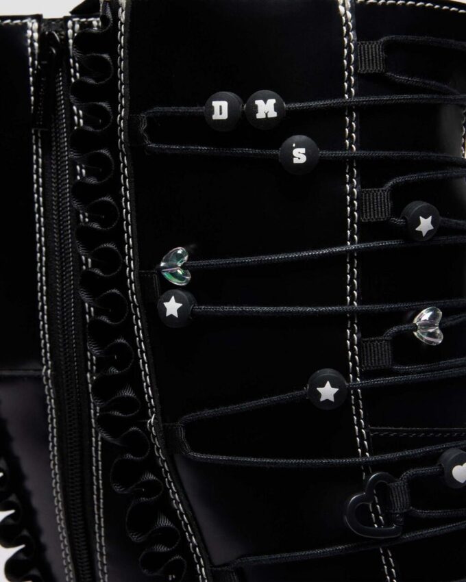 XTRM FRILL Platform Leather Boots