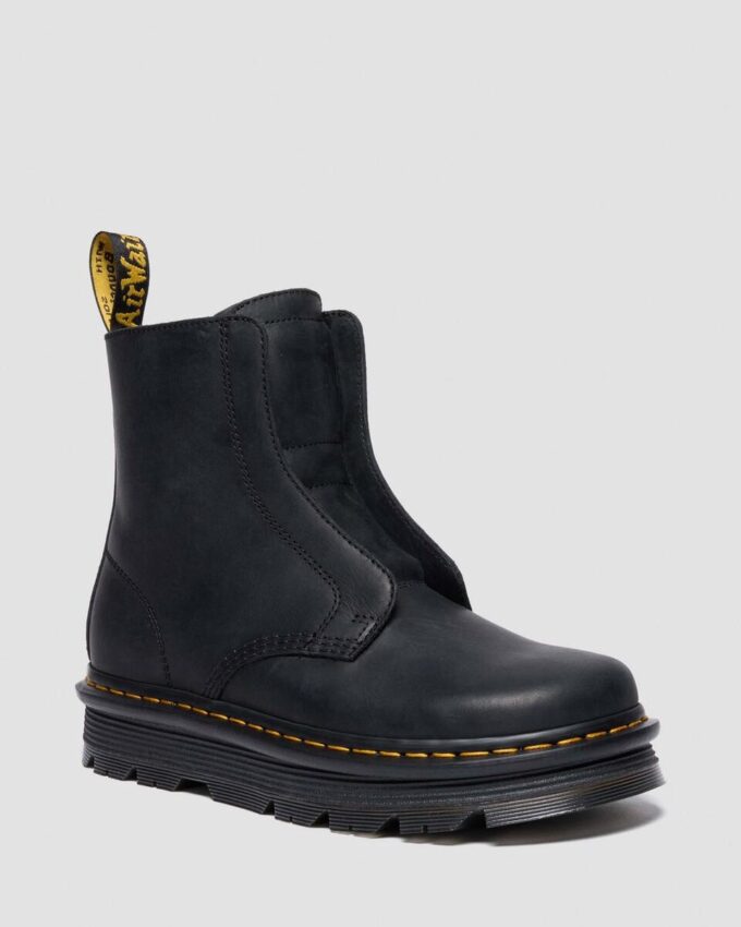Zebzag Laceless Slip On Leather Boots Zebzag Laceless Slip On Leather Boots