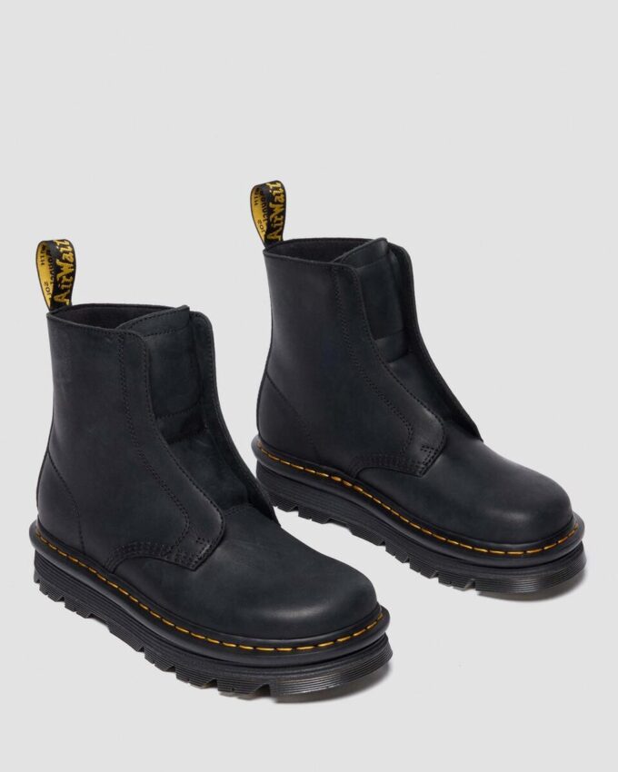 Zebzag Laceless Slip On Leather Boots Zebzag Laceless Slip On Leather Boots