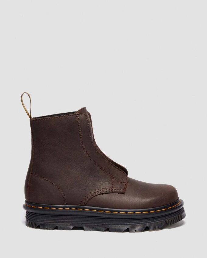 Zebzag Laceless Slip On Leather Boots Zebzag Laceless Slip On Leather Boots