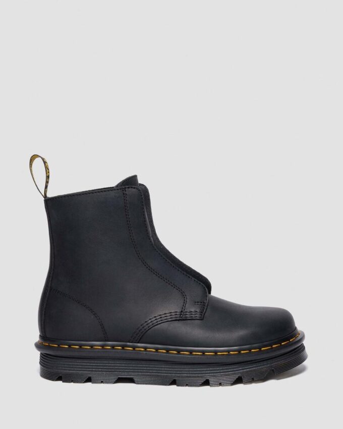 Zebzag Laceless Slip On Leather Boots Zebzag Laceless Slip On Leather Boots