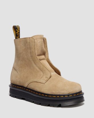 ZEBZAG LACELESS Slip On Suede Boots