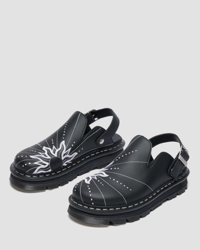 ZEBZAG MULE SOLAR FLARE Reclaimed Leather Slip On Mules