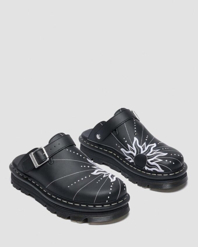 ZEBZAG MULE SOLAR FLARE Reclaimed Leather Slip On Mules