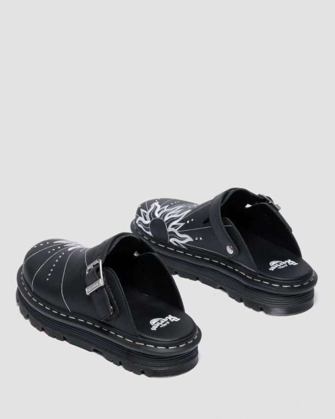 ZEBZAG MULE SOLAR FLARE Reclaimed Leather Slip On Mules