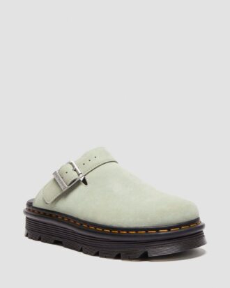 Zebzag Suede Slingback Platform Mules