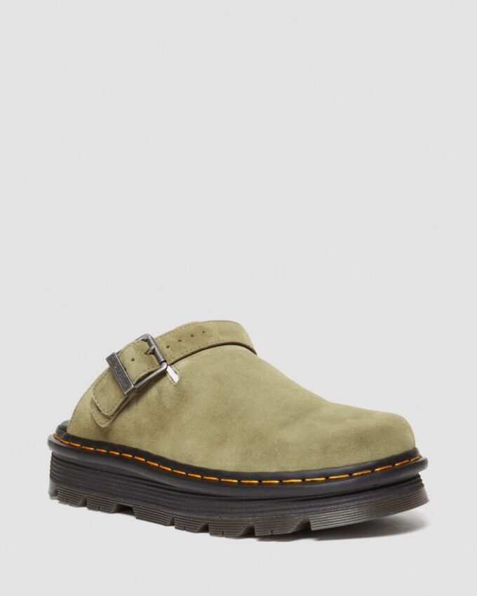 Zebzag Suede Slingback Platform Mules