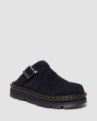 Zebzag Suede Slingback Platform Mules