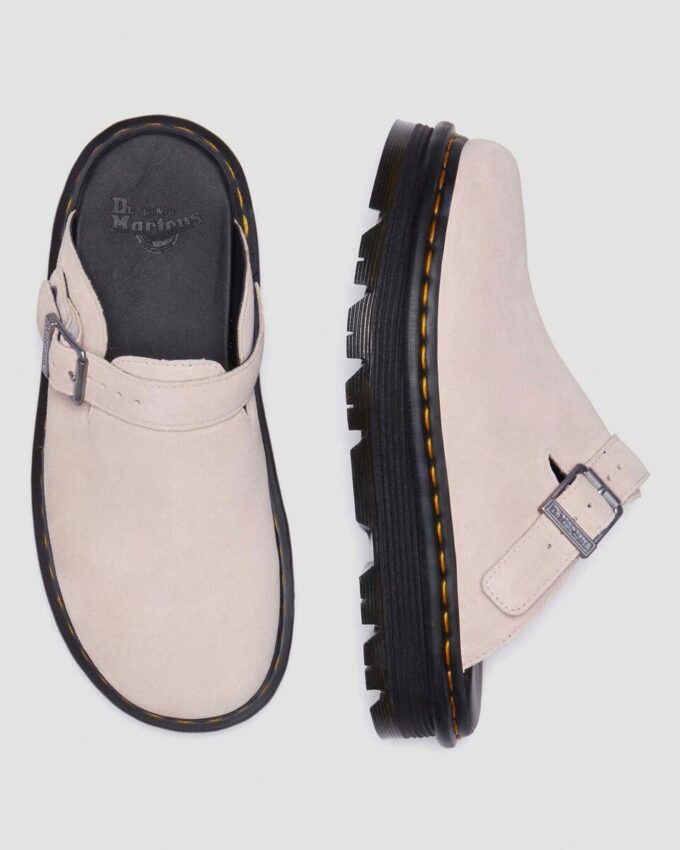 Zebzag Suede Slingback Platform Mules