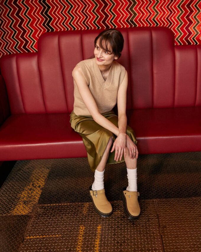 Zebzag Suede Slingback Platform Mules