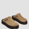 Zebzag Suede Slingback Platform Mules