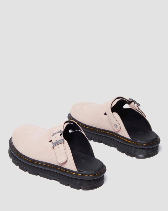 Zebzag Suede Slingback Platform Mules