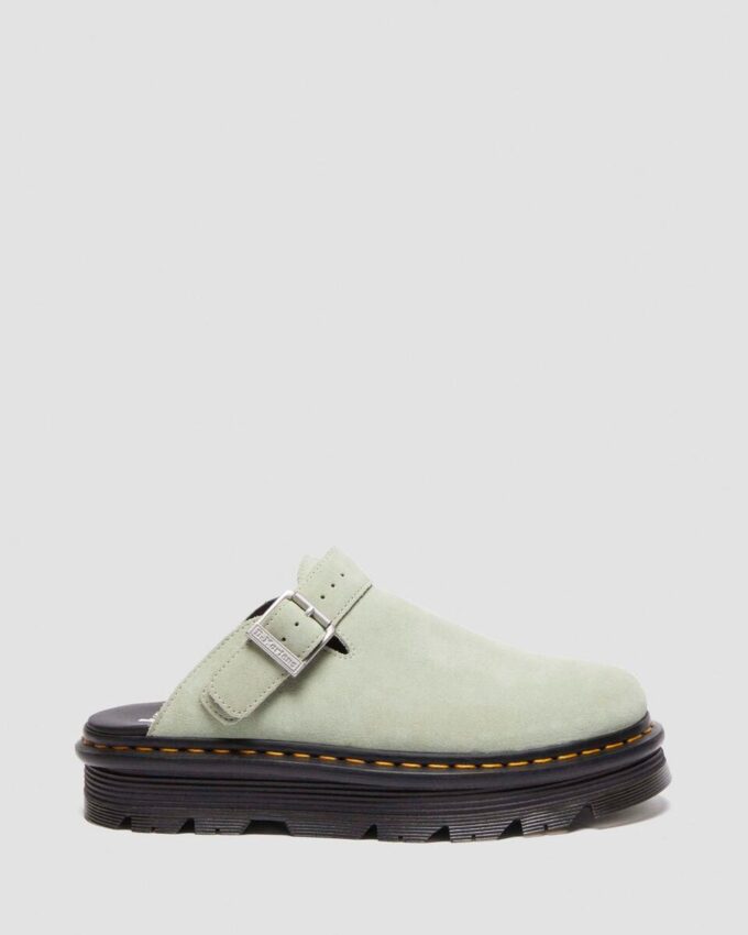 Zebzag Suede Slingback Platform Mules