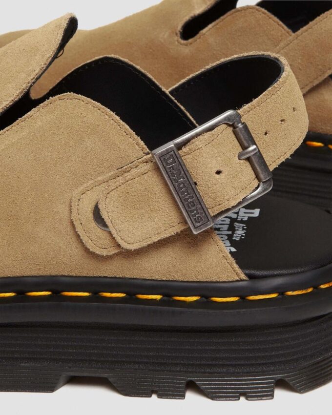 Zebzag Suede Slingback Platform Mules